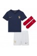 Fotbalové Dres Francie Aurelien Tchouameni #8 Dětské Domácí Oblečení MS 2022 Krátký Rukáv (+ trenýrky)
